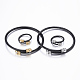 Trendy 304 Stainless Steel Torque Bangles & Rings Sets SJEW-H073-11-1