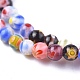 Round Handmade Millefiori Glass Beads Strands X-LK-R004-80-3