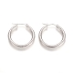 304 Stainless Steel Geometric Hoop Earrings STAS-D171-14B-P-1
