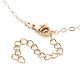 Collier à pendentif tressé en perles de coquillages NJEW-TA00026-6