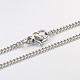 Unisex Casual Style 304 Stainless Steel Twisted Chain Necklaces STAS-O037-16P-1