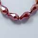 Electroplate Glass Beads Strands EGLA-R007-15x10mm-M-2