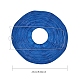 装飾付属品ペーパーボールランタン  ラウンド  ブルー  250mm  穴：55~70mm  18個/セット AJEW-BC0003-03B-3