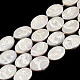 Plating Natural Freshwater Shell Beads Strands SHEL-N026-227-1