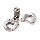 304 Stainless Steel Fold Over Clasps STAS-B029-05C-3