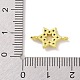 Ciondoli connettore micro pavé di zirconi cubici in vero ottone placcato oro 18k KK-L209-047G-02-3