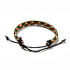 Bracelets de cordon tressé en similicuir pu pour femmes BJEW-M290-01H-2