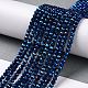 Electroplate Glass Beads Strands GLAA-H021-01B-FP03-3