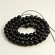 Black Labradorite Beads Strands G-D135-6mm-02-2