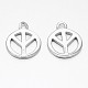 925 Sterling Silver Peace Sign Charms STER-F011-013-1