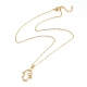 Brass Cubic Zirconia Pendant Necklaces & Stud Earrings Jeweley Sets SJEW-L154-13G-2