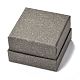 四角い紙のアクセサリー箱  スナップカバー  枕付き  時計とブレスレットのパッケージ用  オリーブ  8.6x8.6x5.7cm CON-G013-01D-3