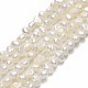 Fili di perle di perle d'acqua dolce coltivate naturali PEAR-A005-06-01-1