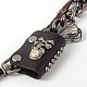 Personalized Hip Hop Motorcyle Biker Men's 2-Layer Twisted Chain Cowhide Skull Wallet Jean Trousers Pants Key Chains KEYC-O006-12B-2