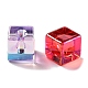 Perline acriliche trasparenti con placcatura uv&nbsp;MACR-K356-10-2