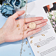 Chgcraft 16.4feet latón cadenas de eslabones de corazón cadenas de cable de oro soldadas con carrete cierres  de pinza de langosta y anillos de salto para pulsera collar fabricación de joyas DIY-CA0001-18G-7