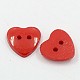 Boutons acryliques de cœur  BUTT-E071-B-02-2