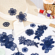 AHANDMAKER 20 Pcs 3D Flower Lace Embroidery Appliques PATC-HY0001-05-6