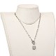 Brass Micro Pave Clear Cubic Zirconia Pendant Necklaces NJEW-JN02952-5