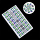 透明なk9ガラスカボション  フラットバック  正方形  カラフル  10x10x5mm、約45個/袋 GGLA-S052-10x10-001VO-1