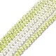 Brins de perles de verre de couleur dégradé transparent X1-GLAA-H021-01B-25-2