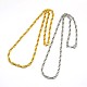 Modische 304 Edelstahl Seil Kette Halskette Herstellung STAS-A028-N036-1