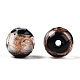 Perles vernissées de sable d'or manuelles  LAMP-T019-12mm-01-3