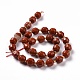 Chapelets de perles en jaspe rouge naturel G-G990-F07-3