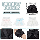 AHADERMAKER 4 Pairs 4 Color Cute Bowknot Polyester Stretch Oversleeves AJEW-GA0006-16-2