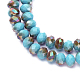 Chapelets de perles en verre opaque de couleur unie EGLA-A034-P8mm-K19-2
