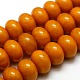 Buddhist Jewelry Beaded Findings Resin Imitation Beeswax Rondelle Bead Strands RESI-L002-B03-1