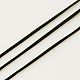 フラット弾性クリスタルストリング  弾性ビーズ糸  ストレッチブレスレット作り用  ブラック  0.8mm EC-G002-0.8mm-19-3