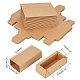 パンダホールエリートクラフト紙引き出しボックス  長方形  淡い茶色  12.2x5.3x3.7cm CON-PH0002-23-2
