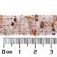 Brins de perles de quartz hématoïde rouge naturel/quartz ferrugineux X-G-H292-A07-01-5