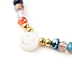 Bracelets de perles tressées en fil de nylon de verre électrolytique BJEW-JB06360-04-4