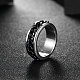 Fashionable 316L Titanium Steel Wide Band Rings for Men RJEW-BB07118-8-4