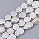 Hebras de perlas keshi de perlas barrocas naturales PEAR-Q015-014-1