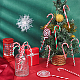 Nbeads 28 個 8 スタイルのプラスチックペンダント装飾  クリスマスツリーのハンギングオーナメントに  キャンディケイン＆ロリポップ  混合模様  160x25mm  穴：1.8mm KY-NB0001-64-4