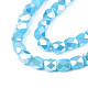 Chapelets de perles en verre électroplaqué EGLA-N002-13-A05-3