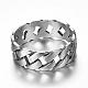 316 Surgical Stainless Steel Rings RJEW-P116-05-17mm-1