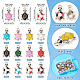 Pandahall 48 шт. 12 цвета эмалированные подвески из сплава PALLOY-TA0002-55P-4