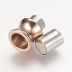 304 Stainless Steel Magnetic Clasps with Glue-in Ends STAS-E144-054LRG-3
