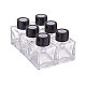 ベネクレア50mlアロマテラピーボトル  車のガラス香水瓶  揮発性の瓶  正方形  ブラック  5x5x7cm  容量：50ミリリットル  6個/箱 MRMJ-BC0001-70B-4