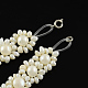 Жемчужные комплекты ювелирных изделий: браслеты и ожерелья SJEW-R043-07-5