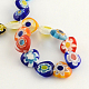 Handmade Millefiori Glass Beads Strands LK-R004-06-2