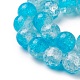 Chapelets de perles bicolores en verre craquelé GLAA-F098-03E-03-3