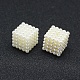 Perles d'imitation perles en plastique ABS X-OACR-A009-02B-02-2
