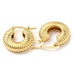 Круглые серьги-кольца из латуни для женщин EJEW-K247-03G-2