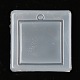Moules à pendentif carré en silicone X-DIY-R078-19-1