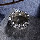 Nueva moda tailandesa anillos de plata 925 esterlina RJEW-BB33720-2